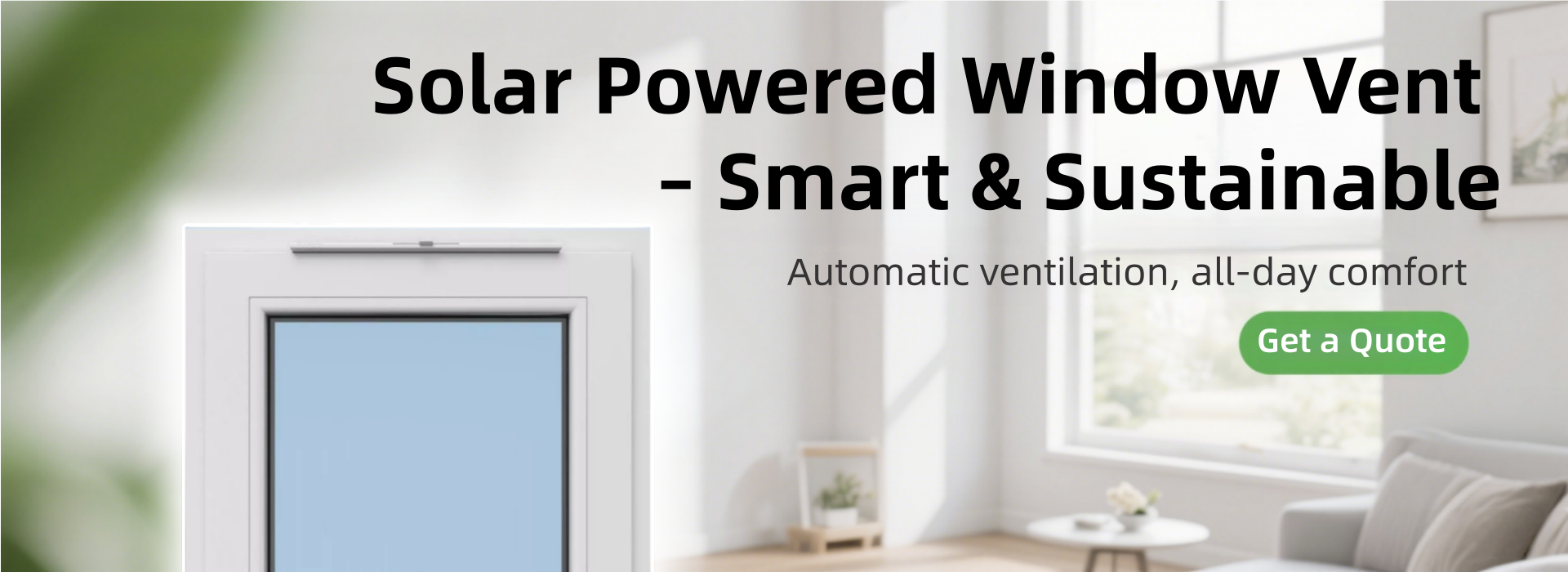 Solar Powered Window Vent – Smart & Sustainable